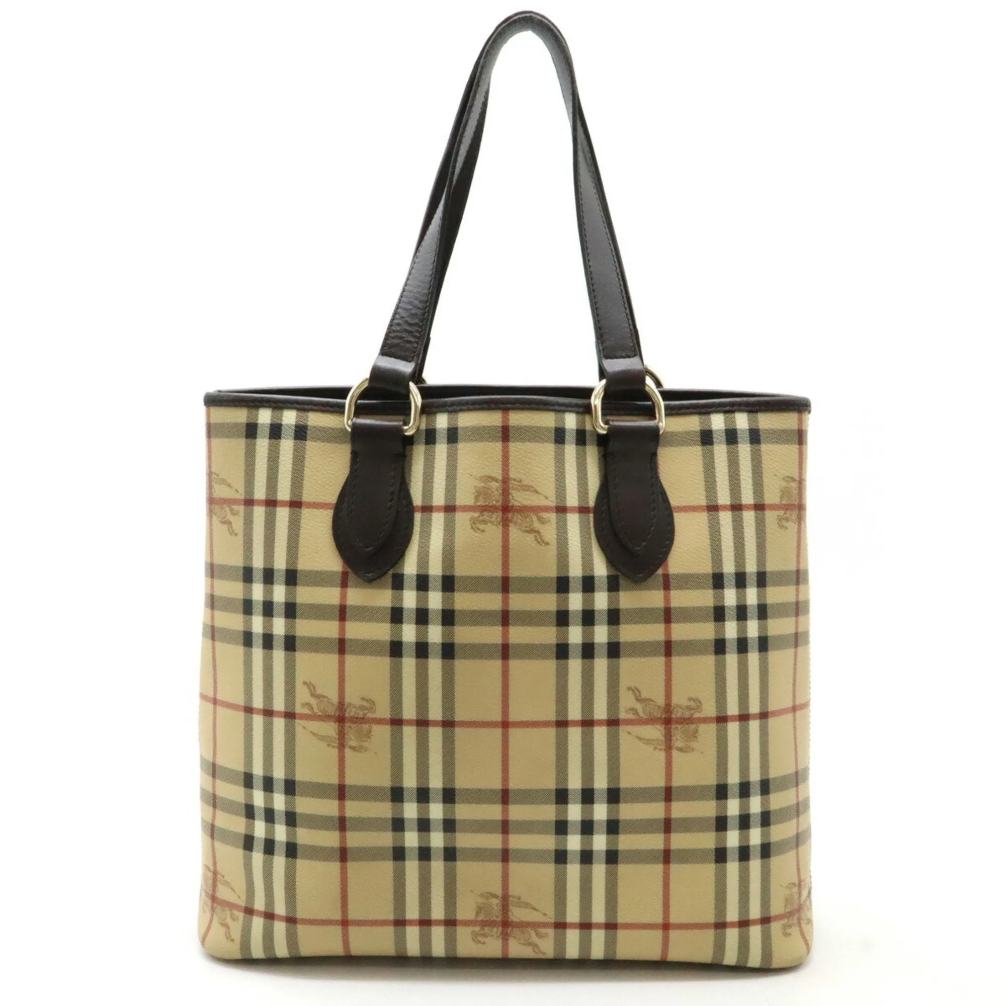 Burberry   Pvc Leather Shoulder Bag Tote Bag (Pre-Owned)