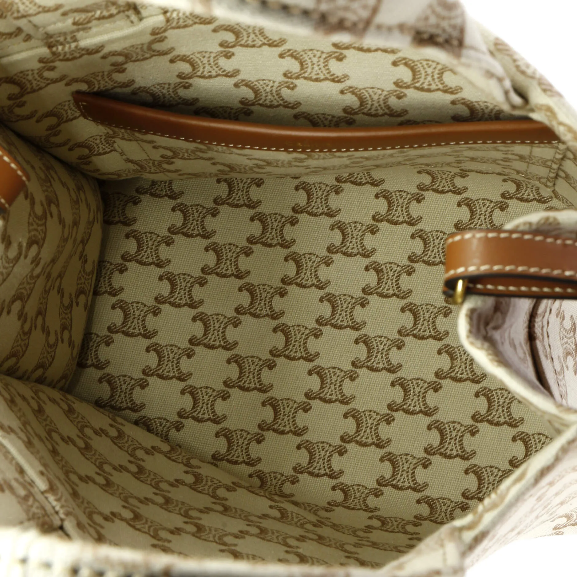 Cabas Thais Tote Triomphe Printed Canvas Small