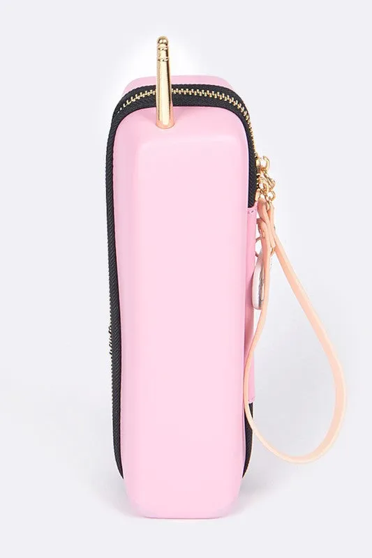 Call Me Iconic Cell Phone Wristlet Clutch