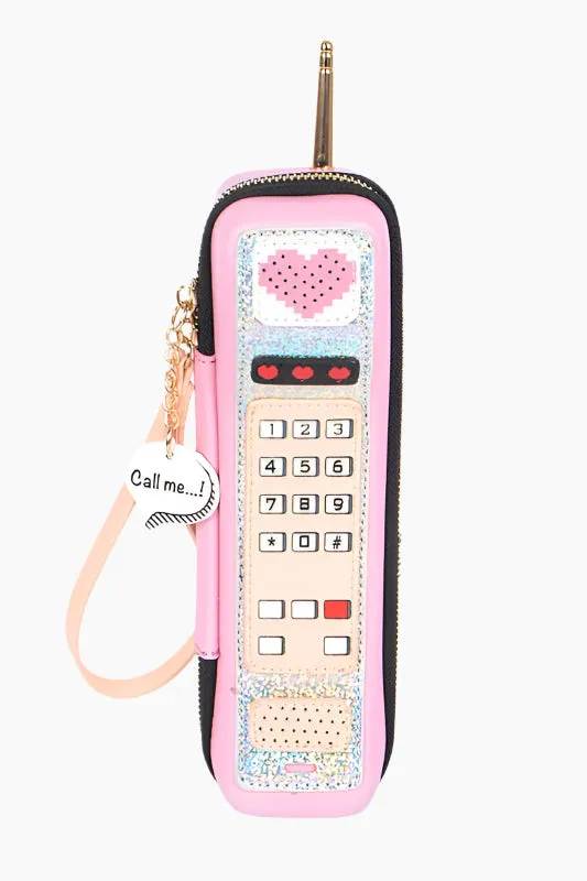 Call Me Iconic Cell Phone Wristlet Clutch