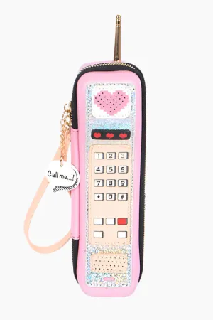 Call Me Iconic Cell Phone Wristlet Clutch