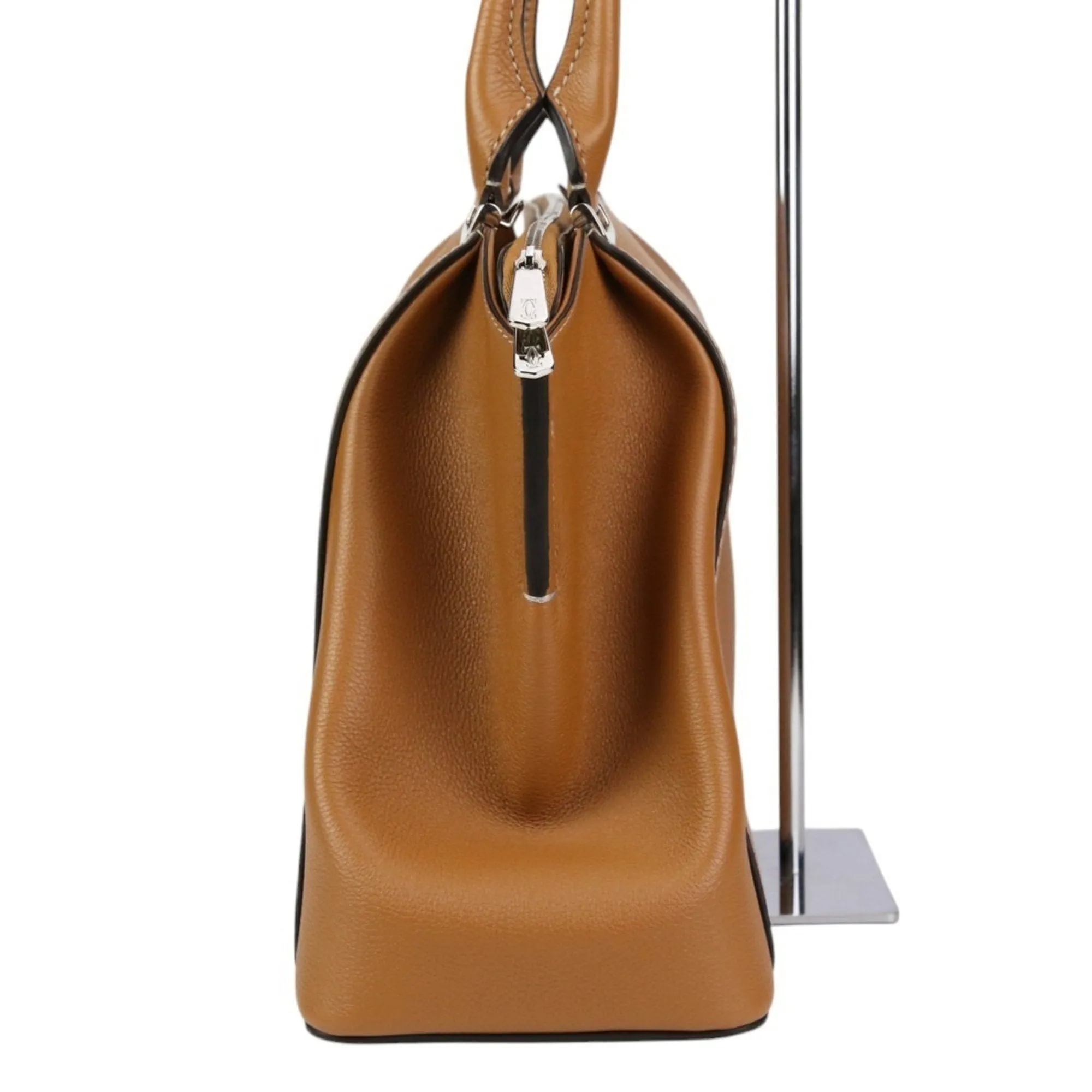 Cartier Leather Handbag Tote Bag (Pre-Owned)