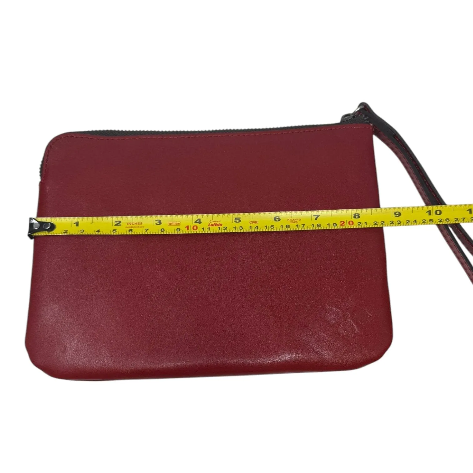 Cassini Tooled Leather Wristlet Designer By Patricia Nash  Size: Small