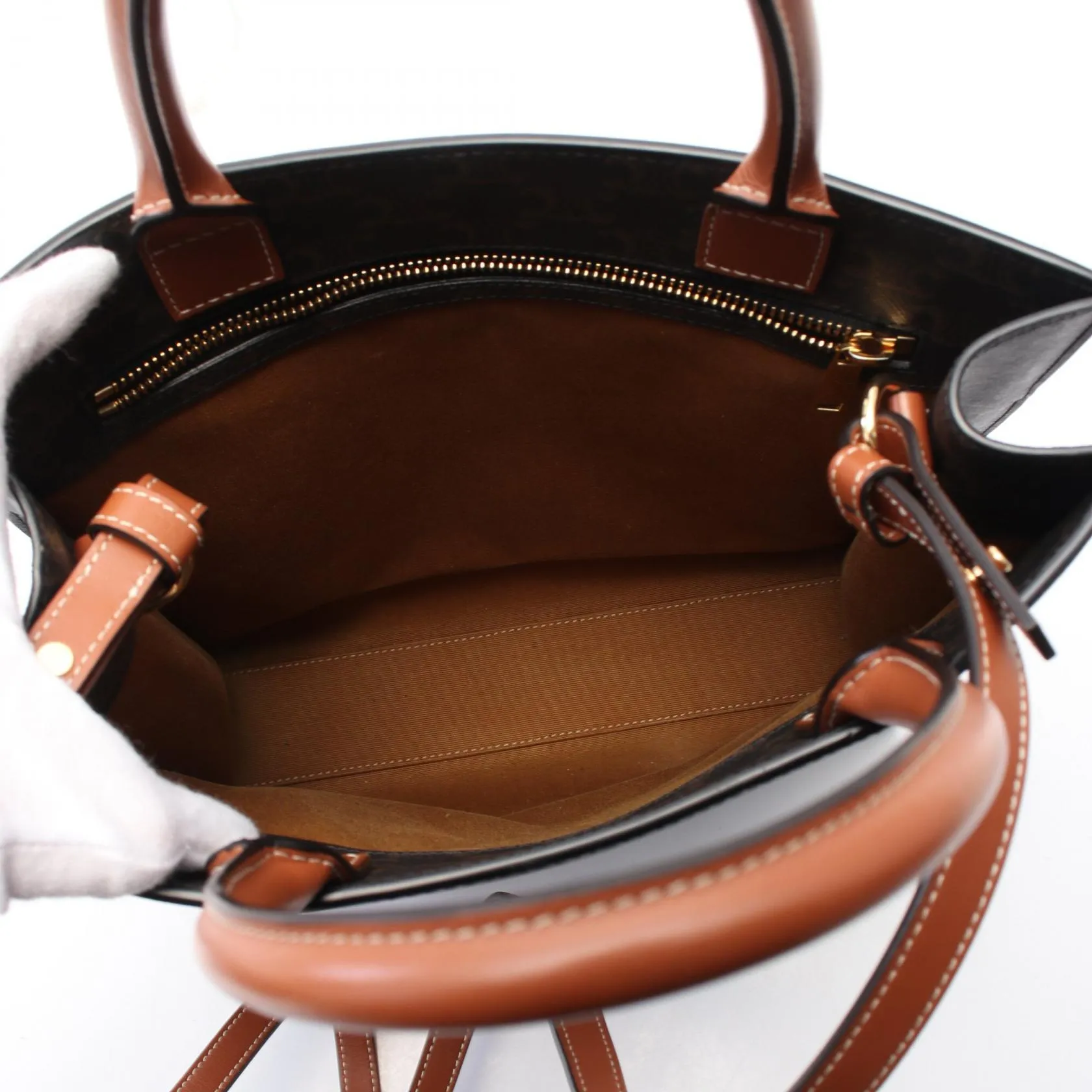 Celine Small Vertical Cabas Triomphe Tote Bag