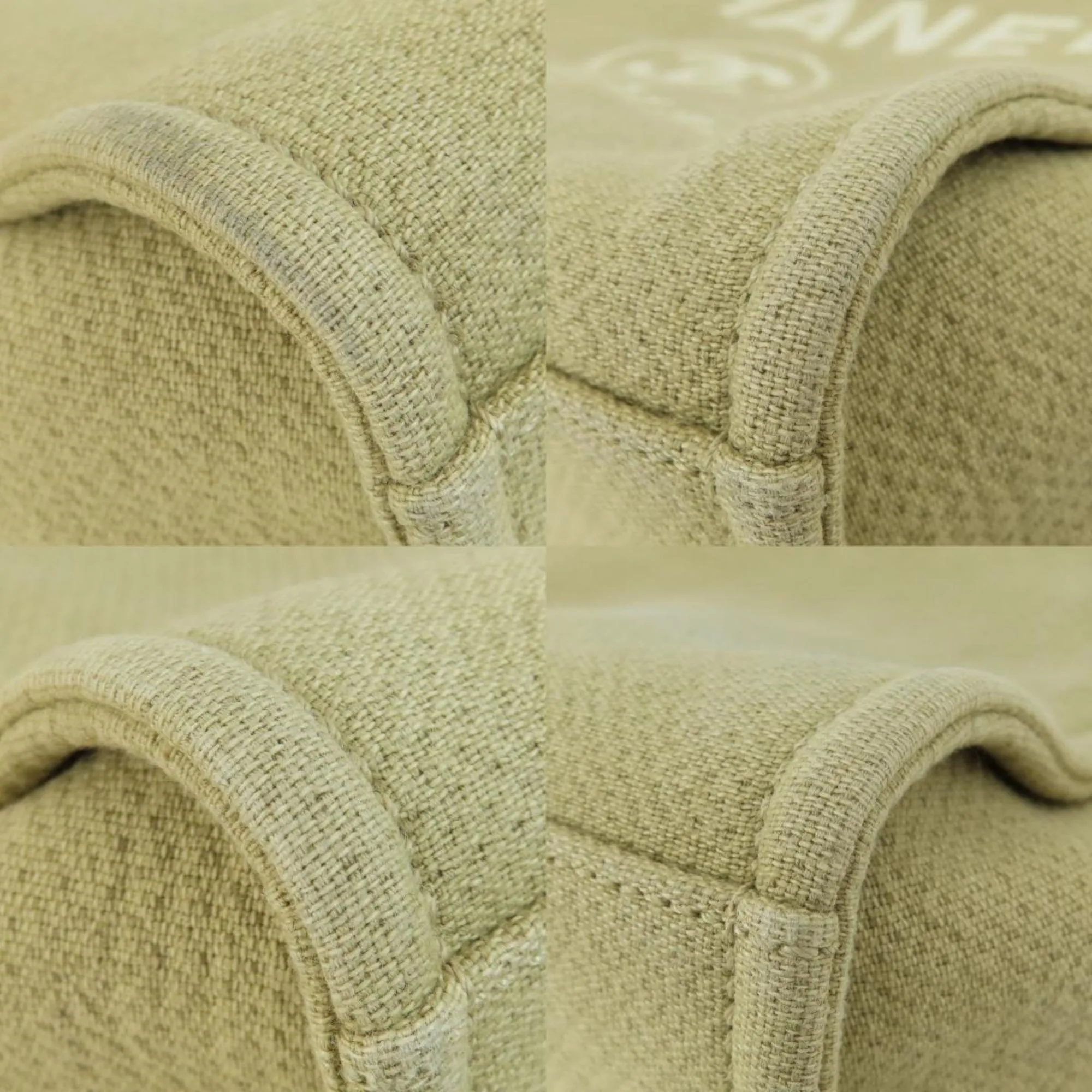 Chanel Deauville Canvas Tote Bag (Pre-Owned)