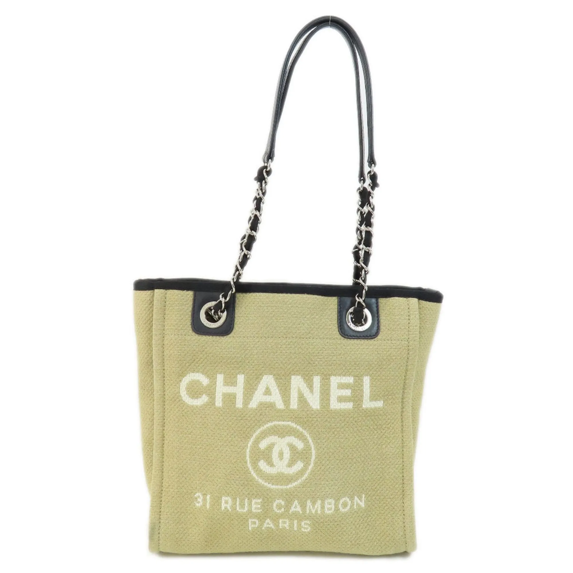 Chanel Deauville Canvas Tote Bag (Pre-Owned)