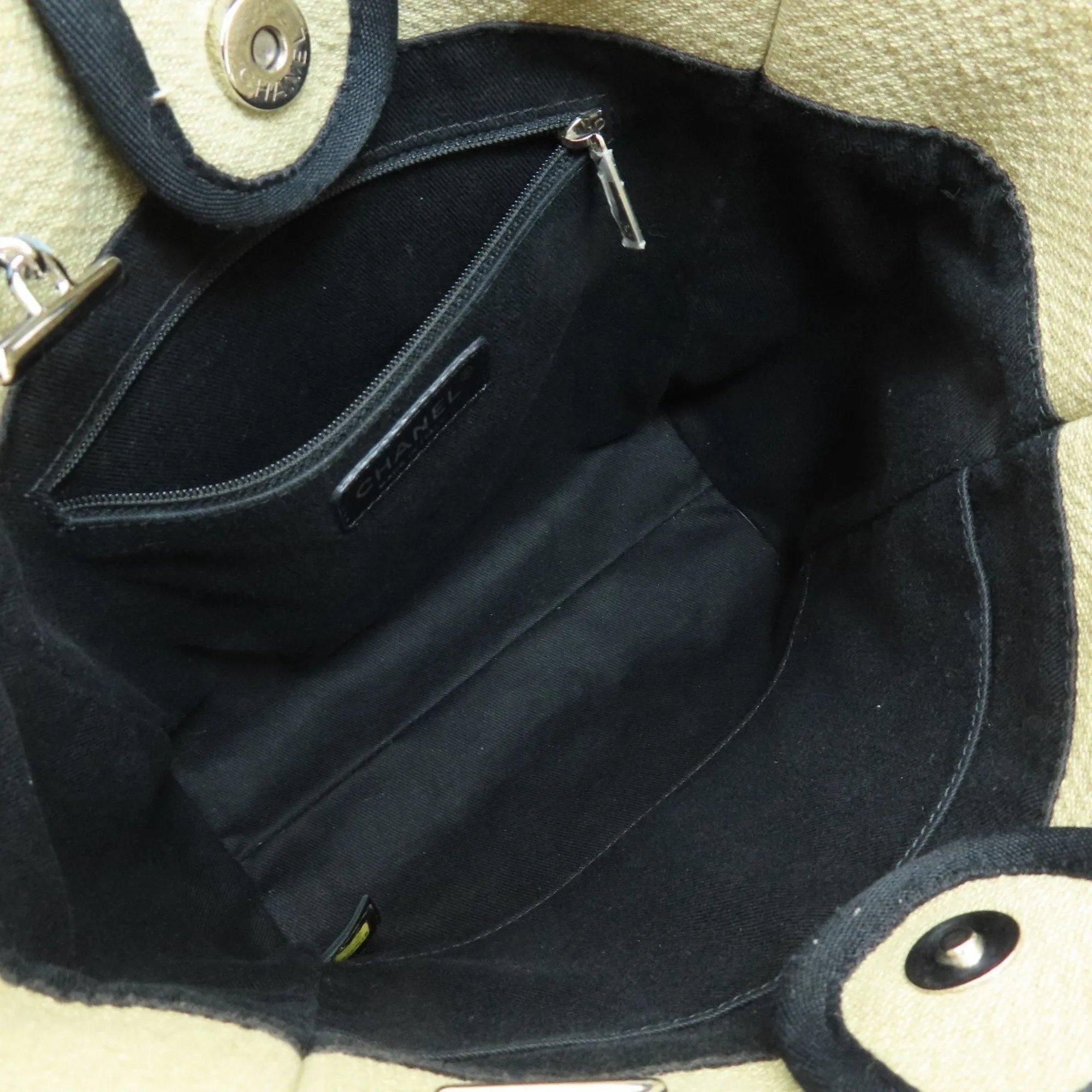 Chanel Deauville Canvas Tote Bag (Pre-Owned)