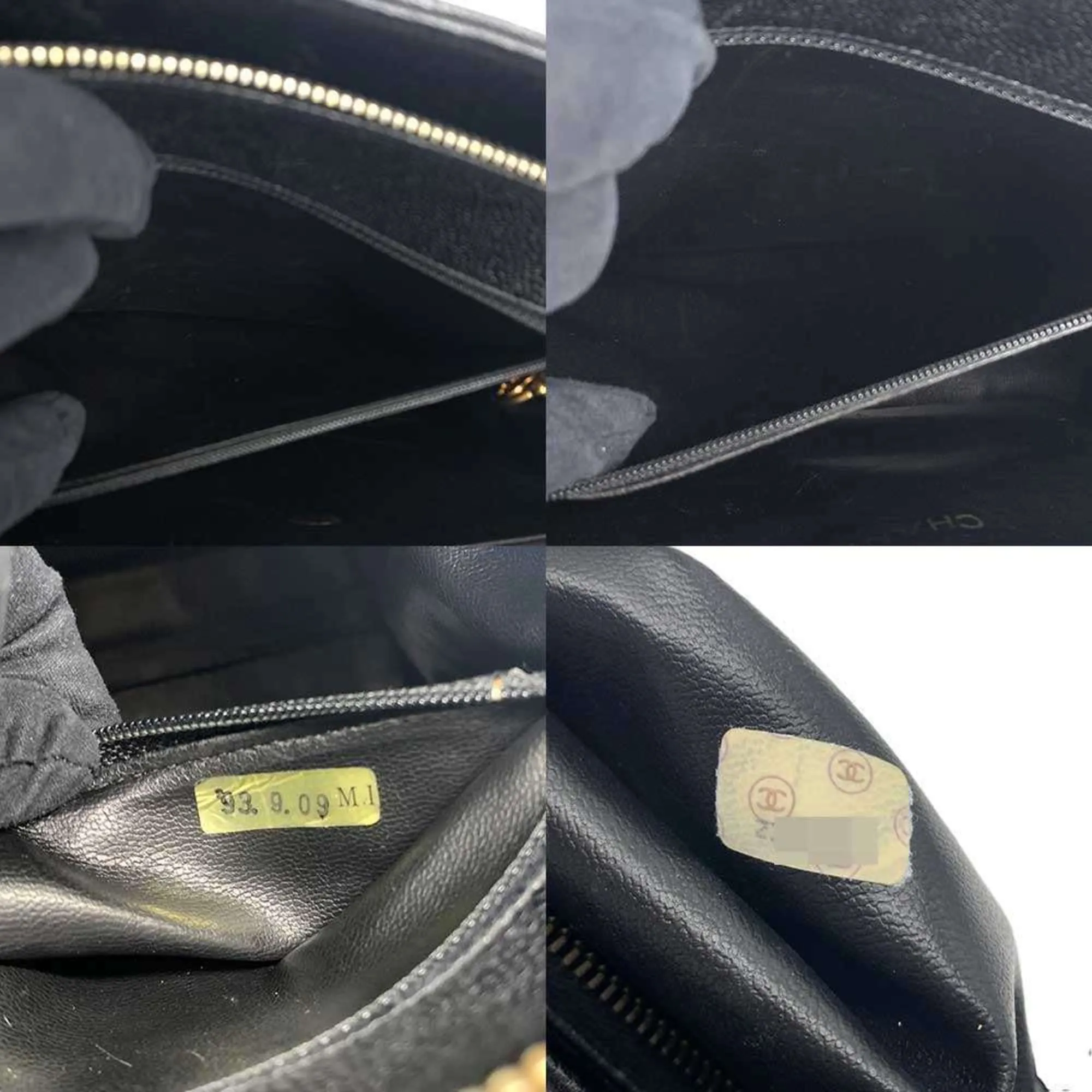 Chanel Grained Calfskin Handbag Tote Bag (Pre-Owned)