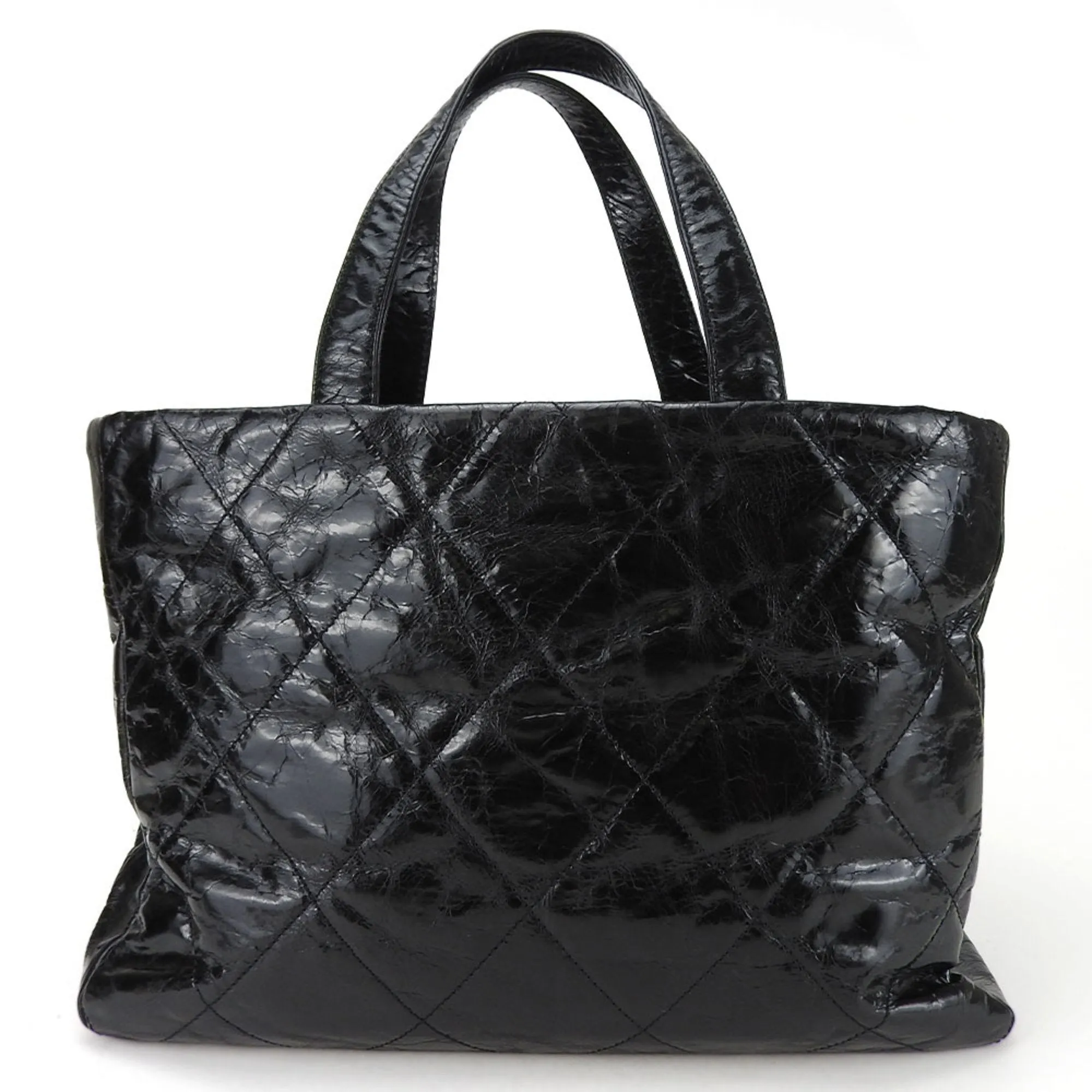 Chanel Leather Tweed Tote Bag (Pre-Owned)