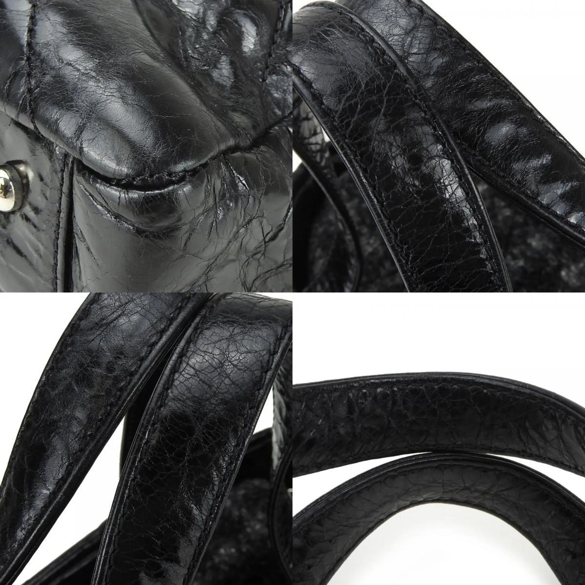 Chanel Leather Tweed Tote Bag (Pre-Owned)