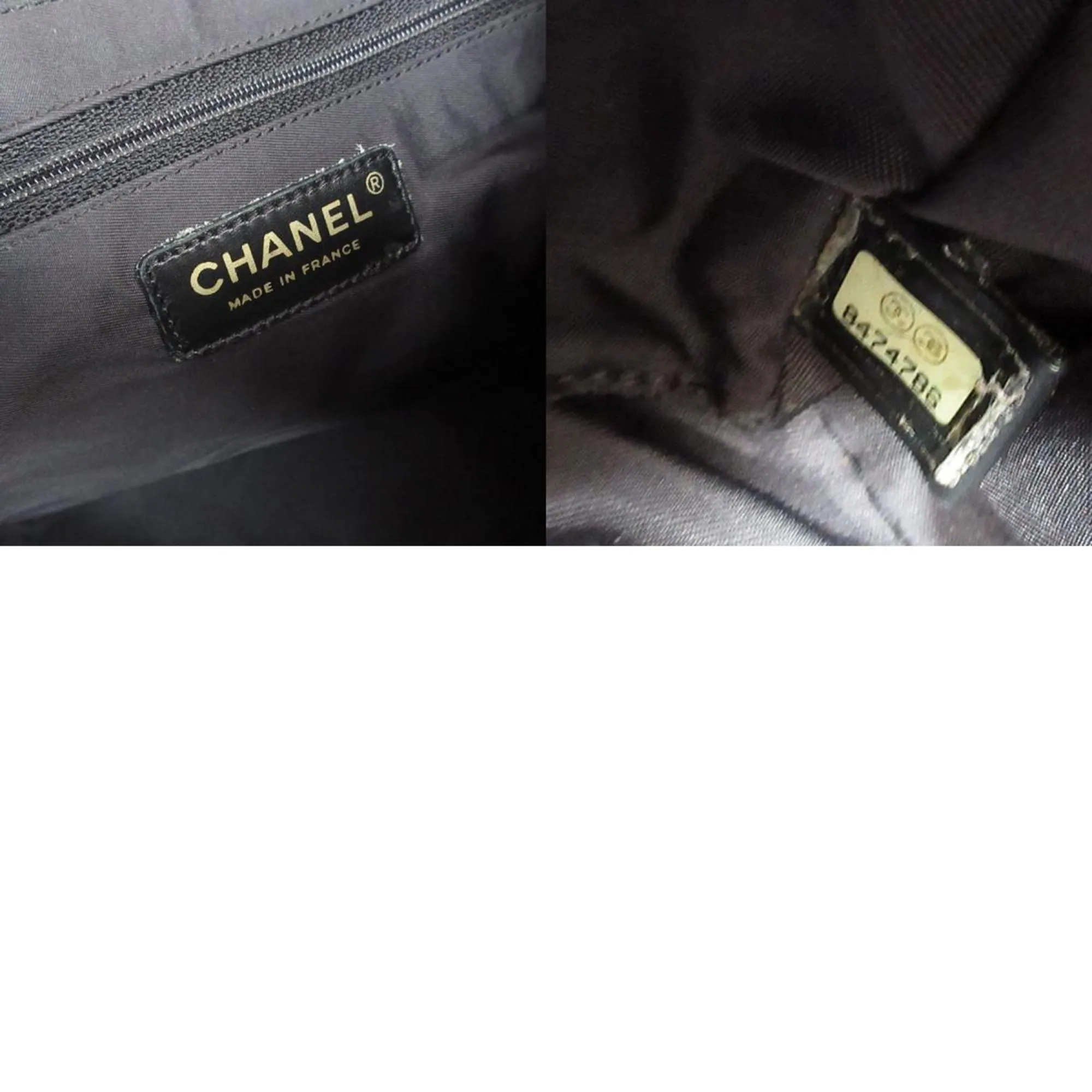 Chanel Nylon Leather Tote Bag (Pre-Owned)