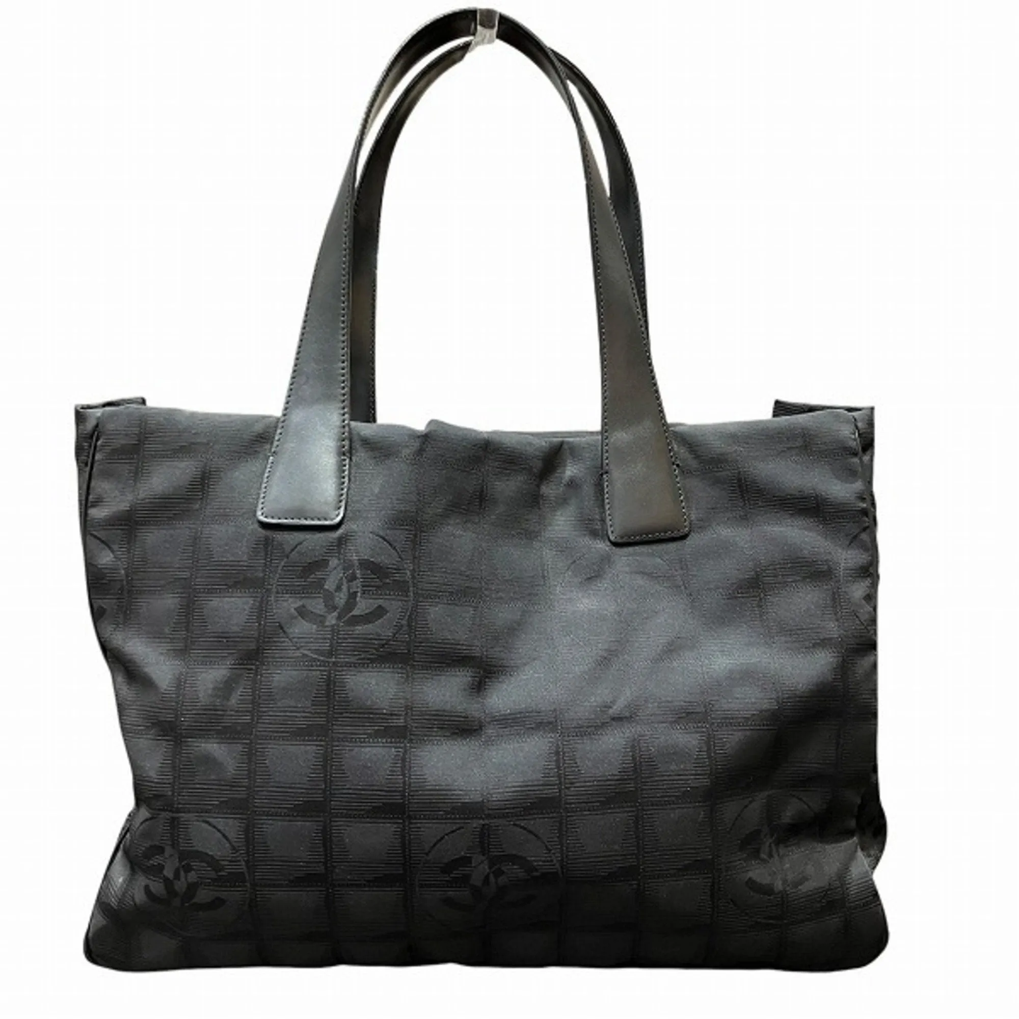 Chanel Nylon Leather Tote Bag (Pre-Owned)