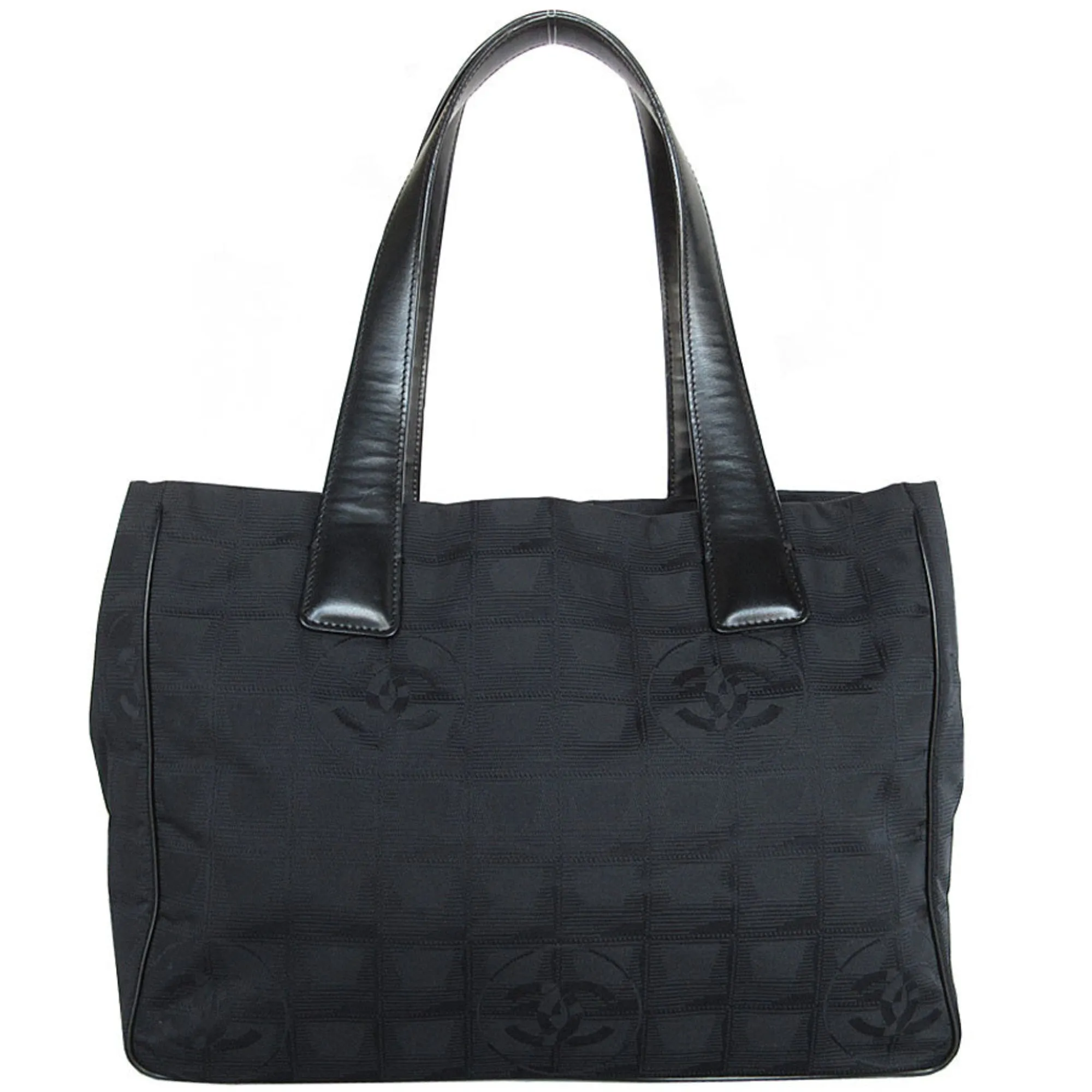Chanel Nylon Leather Tote Bag (Pre-Owned)