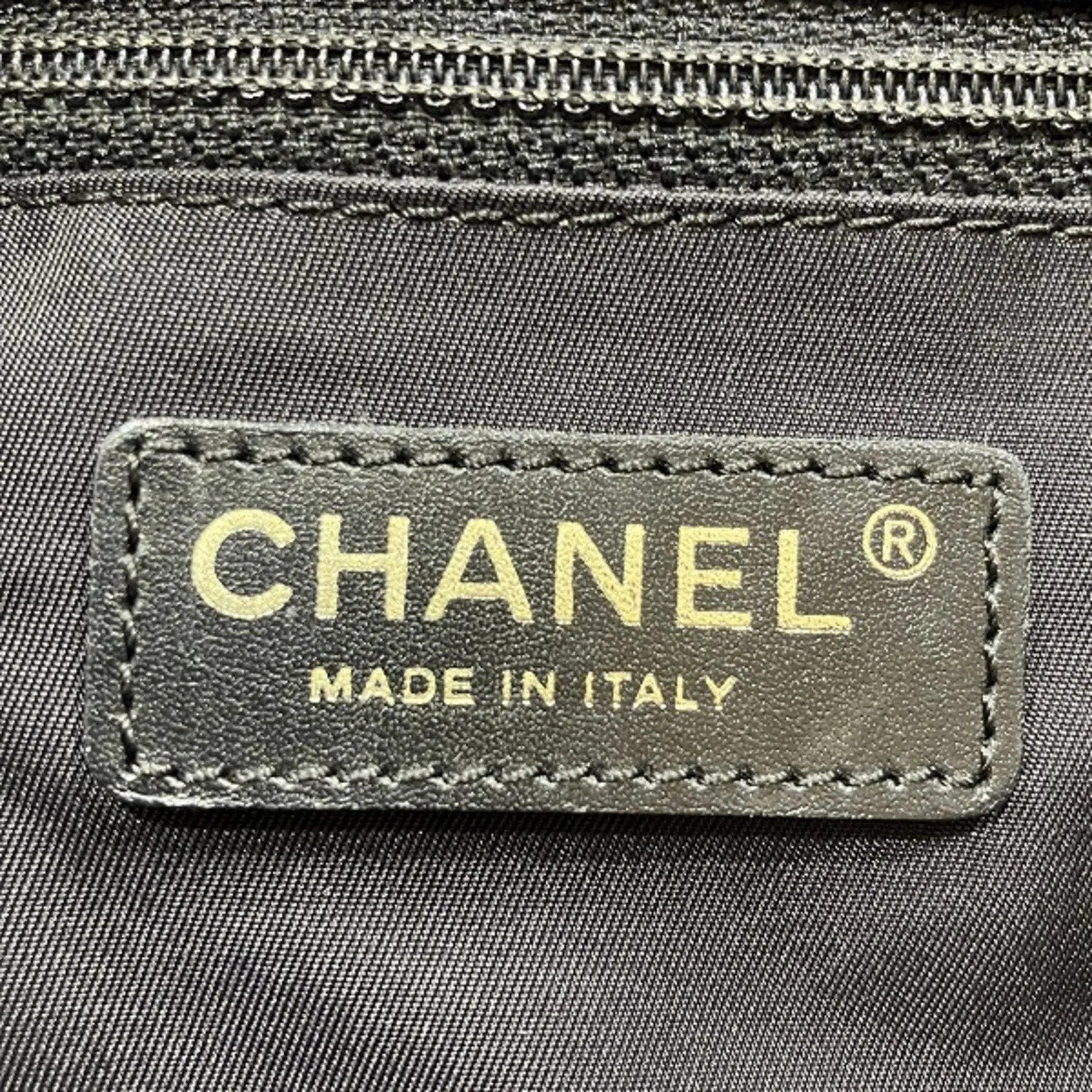 Chanel Nylon Leather Tote Bag (Pre-Owned)