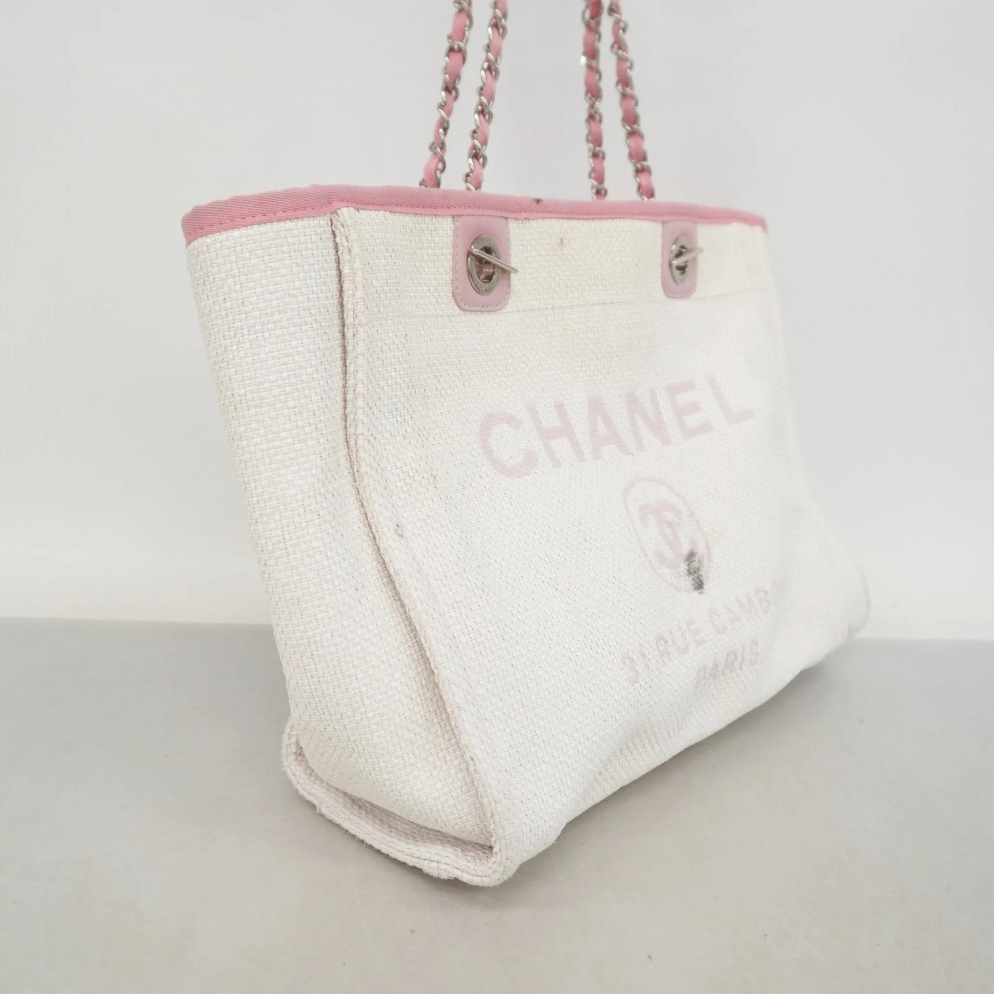 Chanel pink Straw Tote Bag (Pre-Owned)