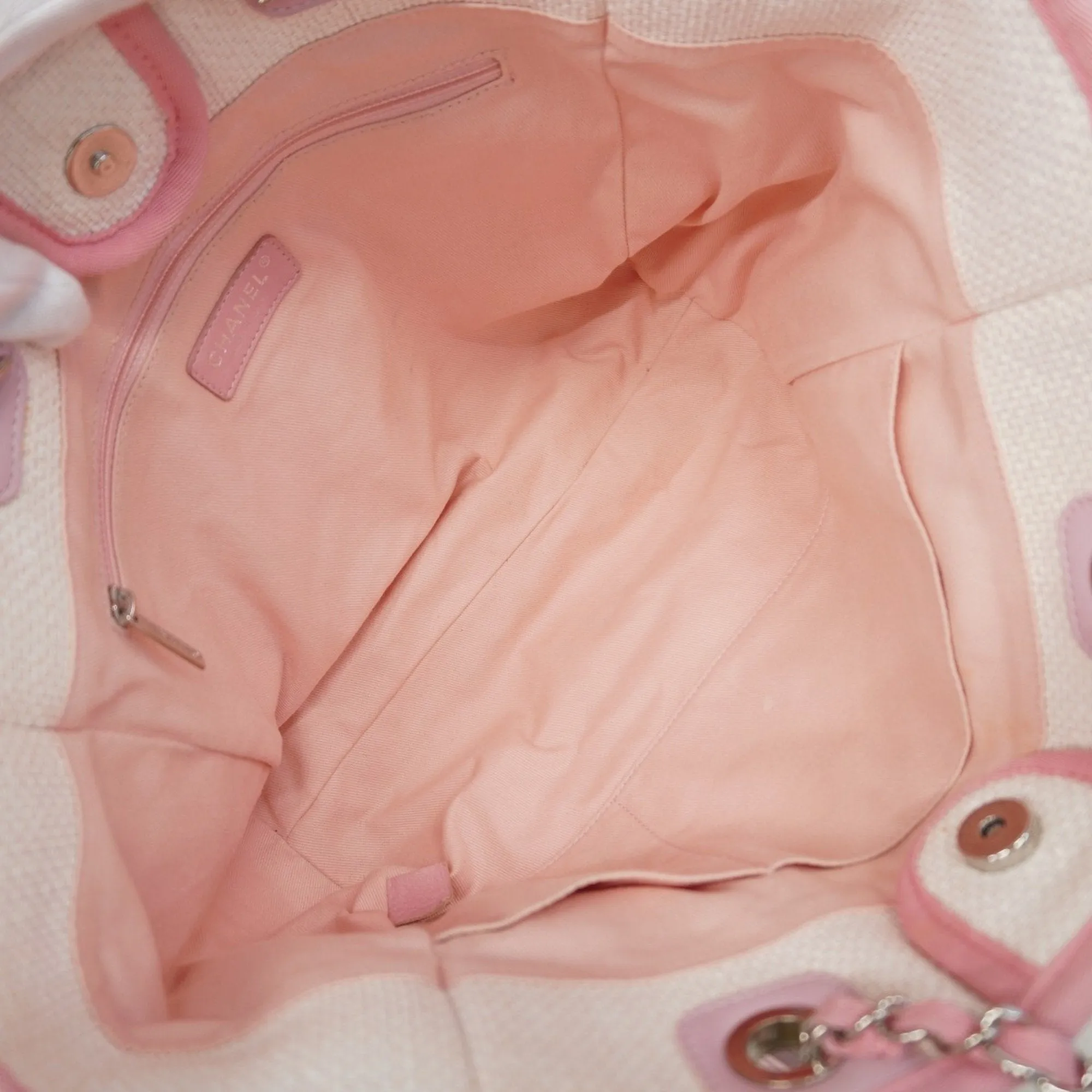 Chanel pink Straw Tote Bag (Pre-Owned)