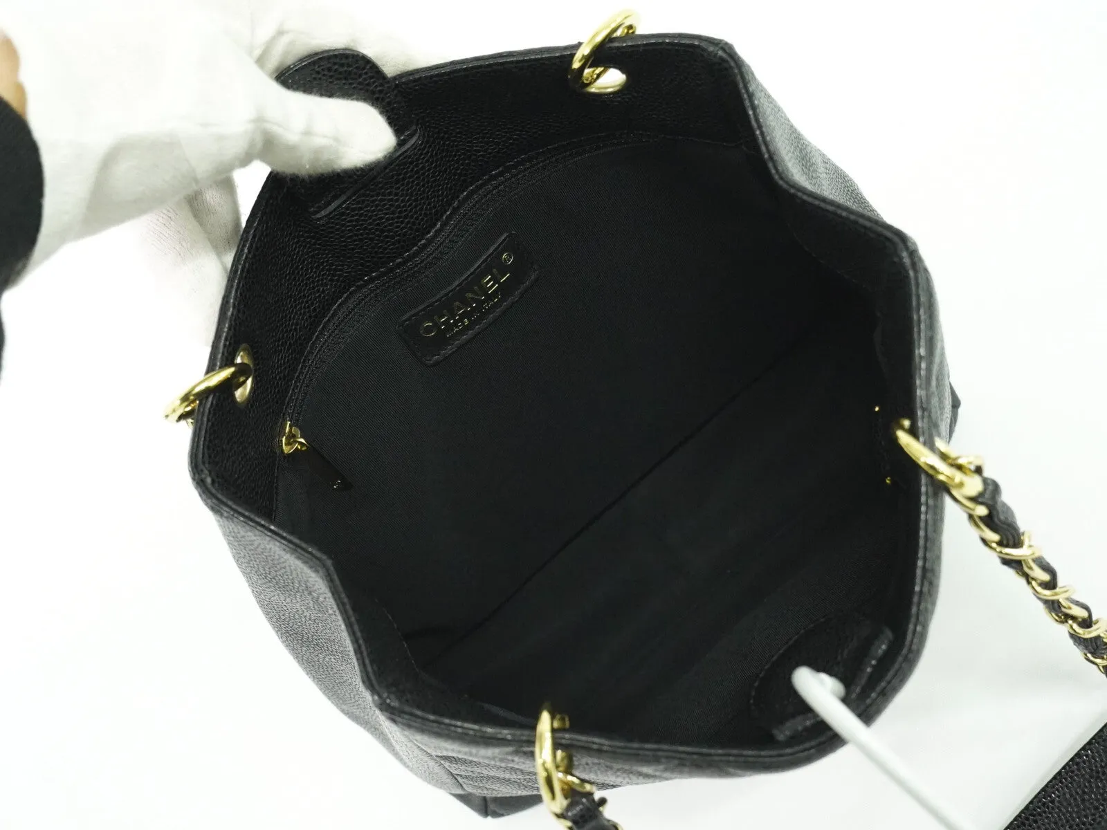 Chanel Pst (Petite Shopping Tote) Leather Tote Bag (Pre-Owned)