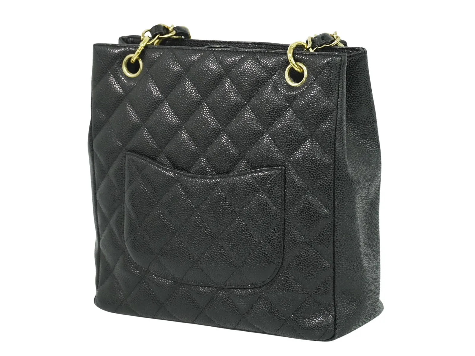 Chanel Pst (Petite Shopping Tote) Leather Tote Bag (Pre-Owned)
