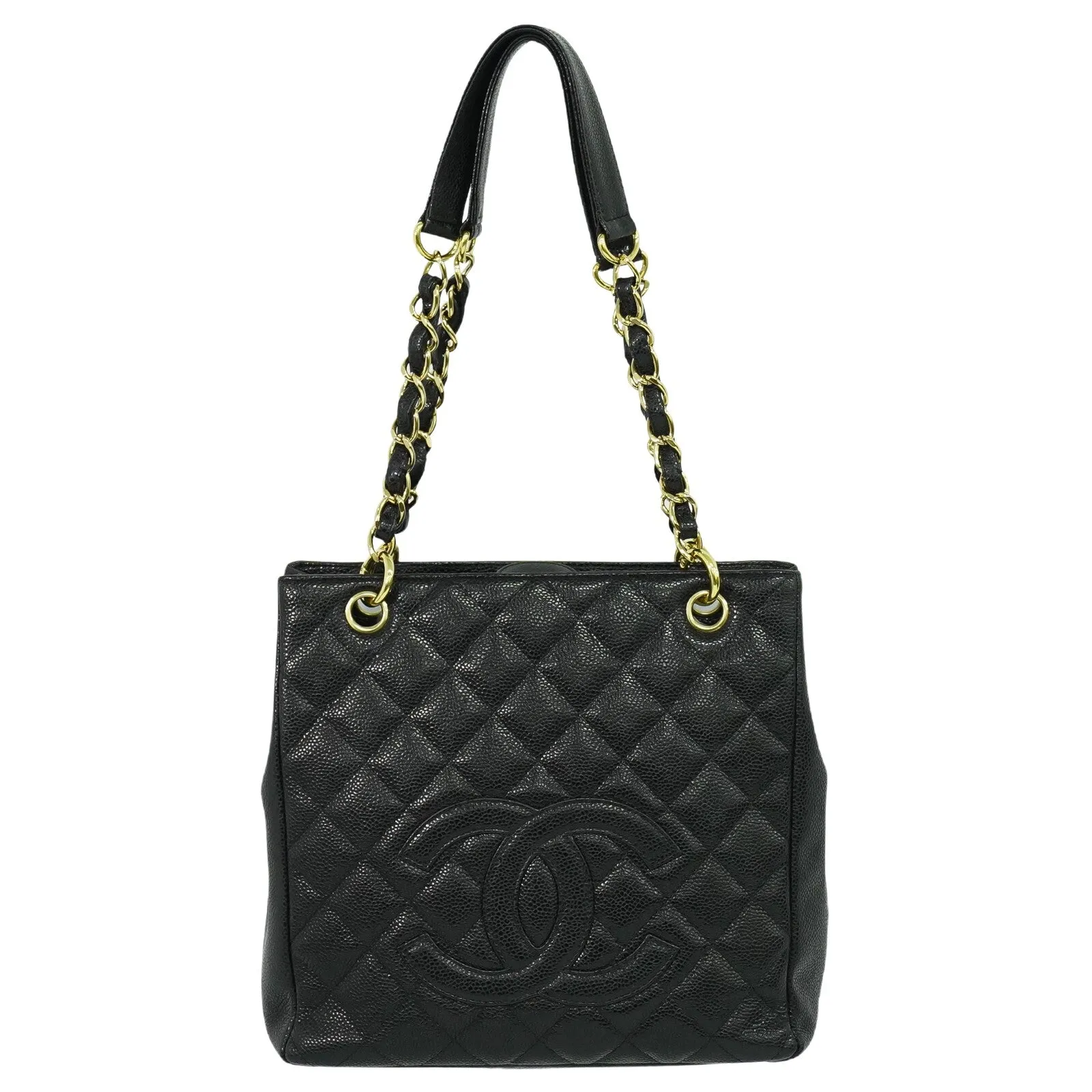 Chanel Pst (Petite Shopping Tote) Leather Tote Bag (Pre-Owned)