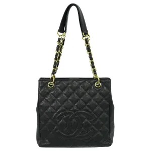 Chanel Pst (Petite Shopping Tote) Leather Tote Bag (Pre-Owned)