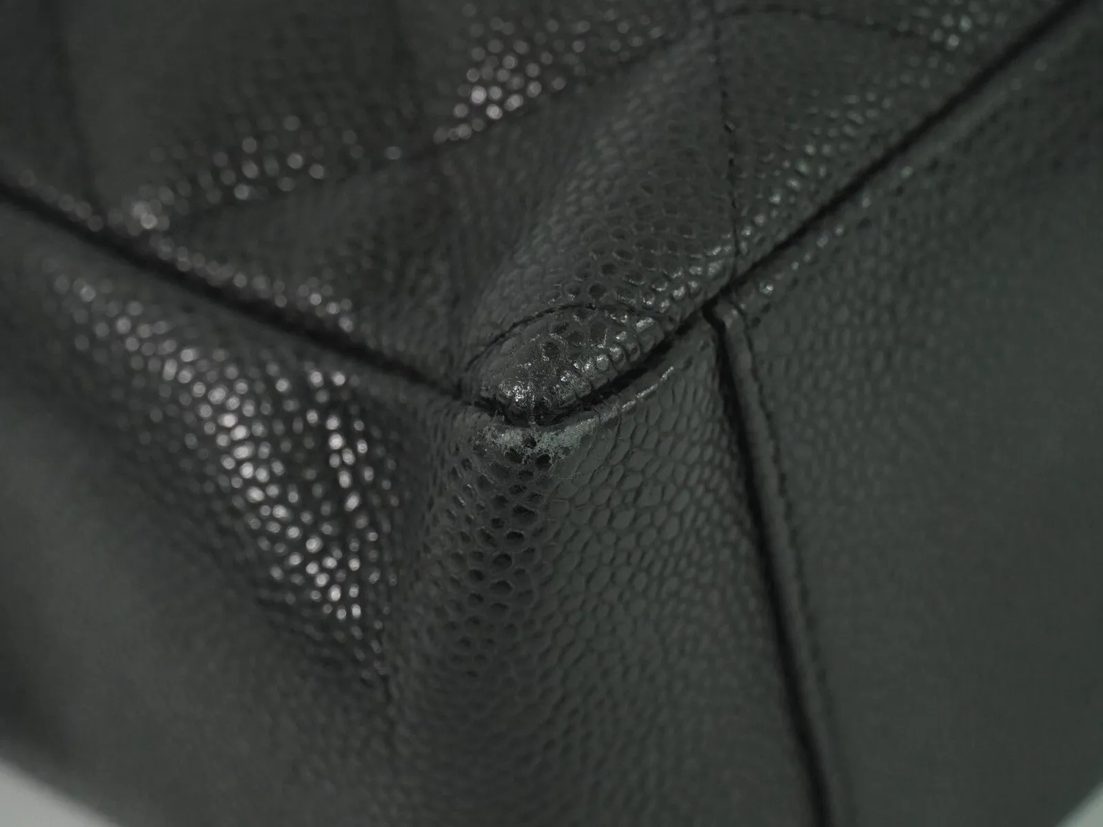 Chanel Pst (Petite Shopping Tote) Leather Tote Bag (Pre-Owned)