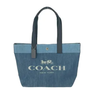 Coach blue Navy blue Handbag Shoulder Bag Tote Bag (Pre-Owned)