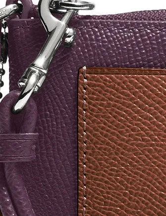 Coach Corner Zip Wristlet in Colorblock Leather