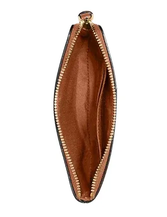 Coach Corner Zip Wristlet In Signature Canvas