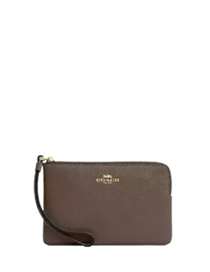 Coach Corner Zip Wristlet