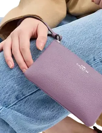 Coach Corner Zip Wristlet