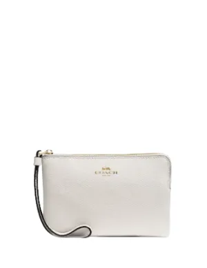 Coach Corner Zip Wristlet