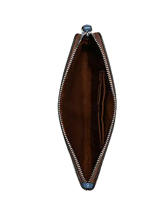 Coach Large Corner Zip Wristlet In Signature Canvas