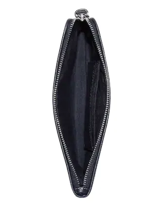 Coach Large Corner Zip Wristlet In Signature Jacquard With Stripes