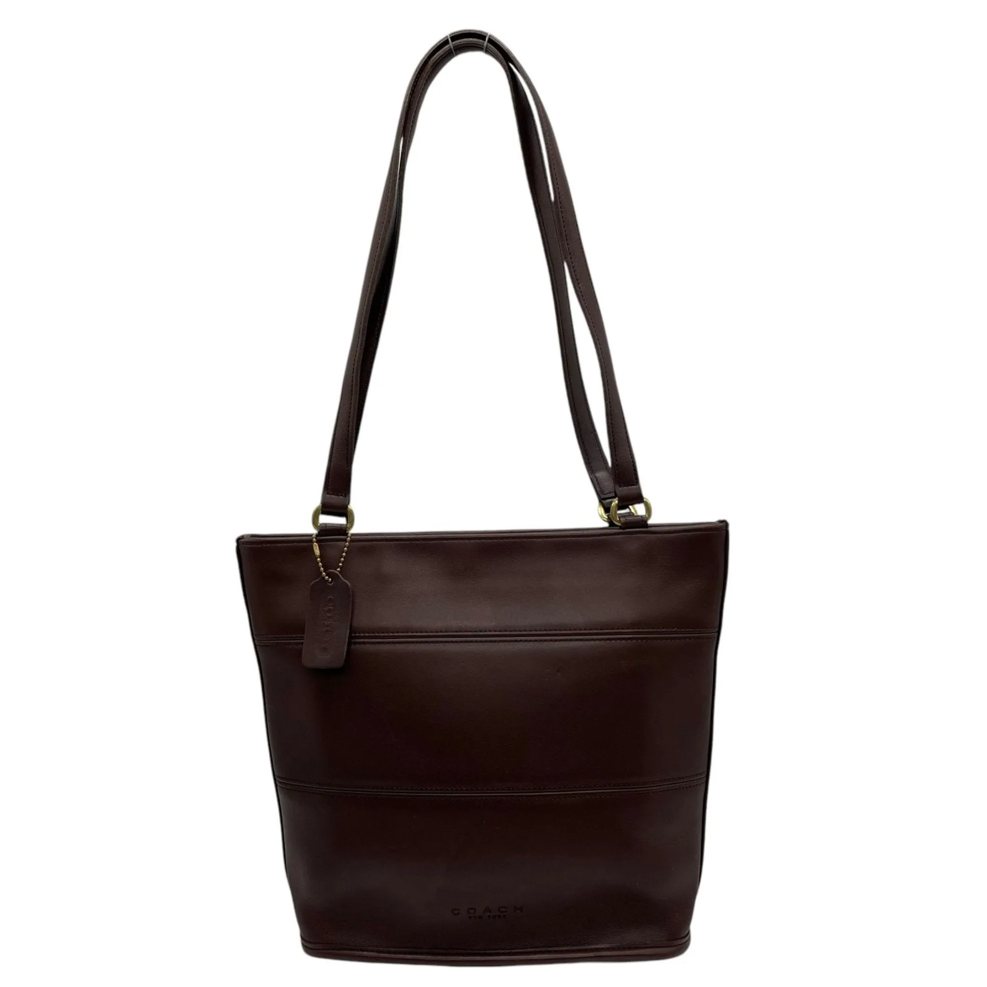 Coach Leather Handbag Tote Bag (Pre-Owned)