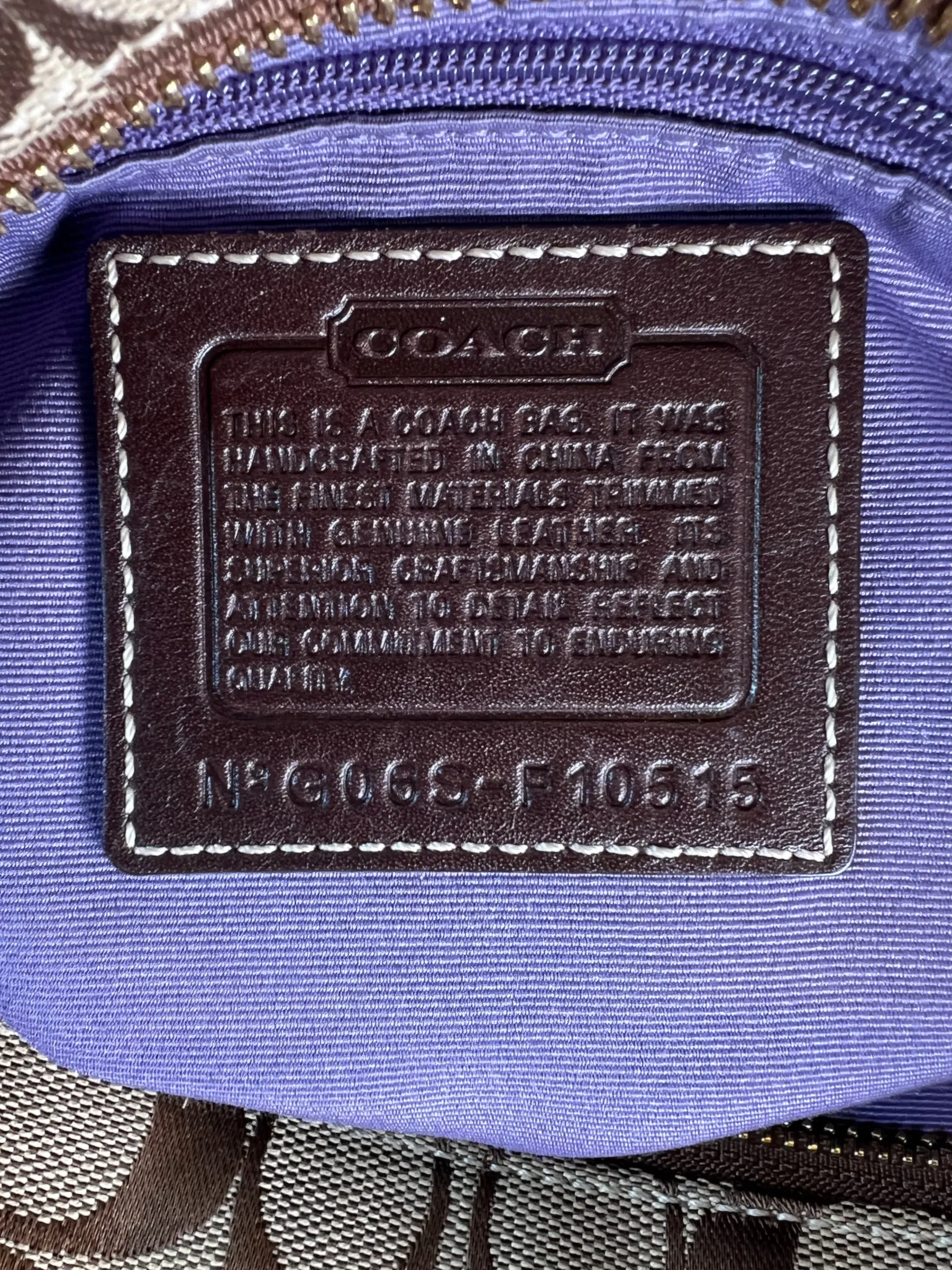 Coach Multi Colour Leather & Suede Tote