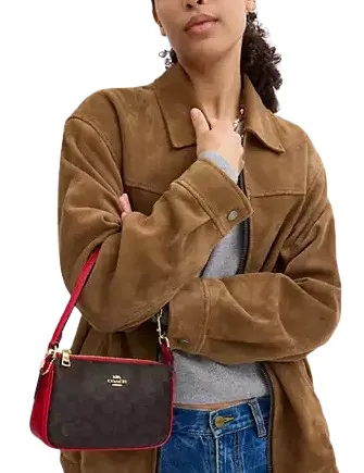 Coach Nolita 19 In Colorblock Signature Canvas