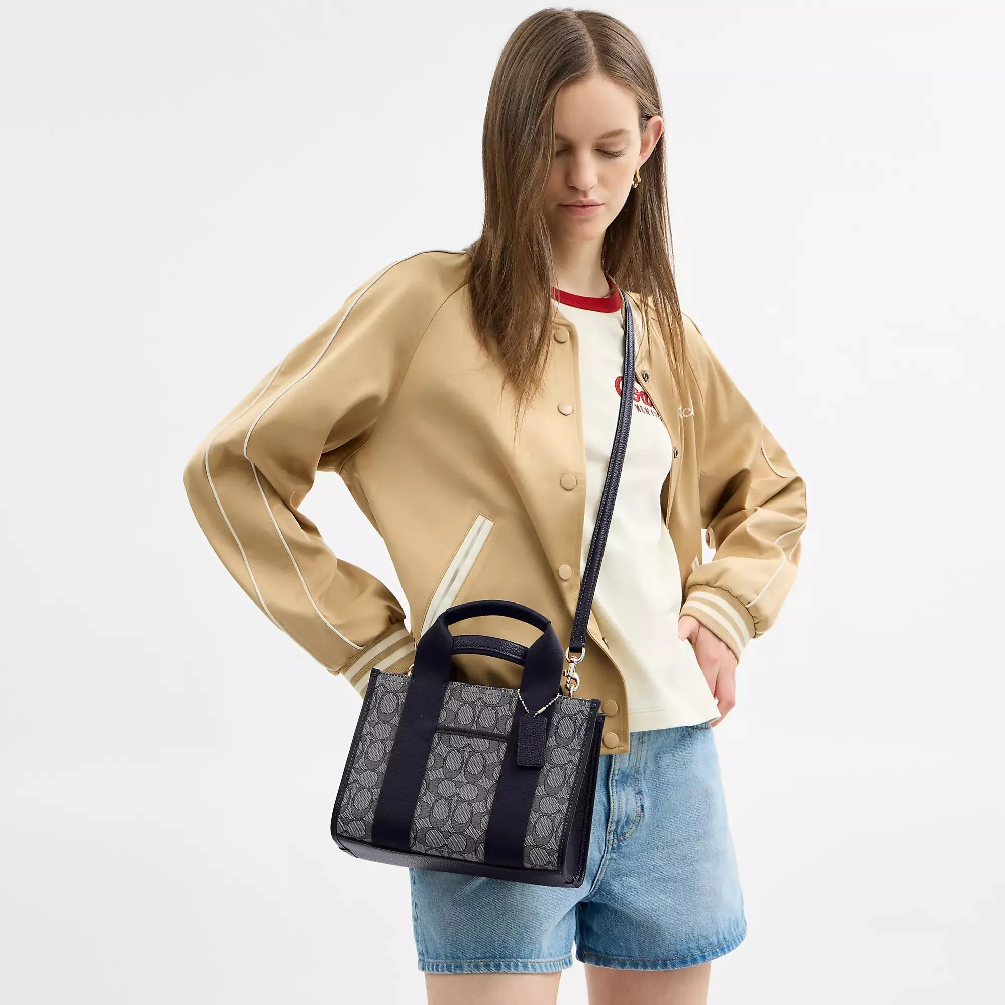 Coach Outlet Smith Tote Bag 24 In Signature Jacquard