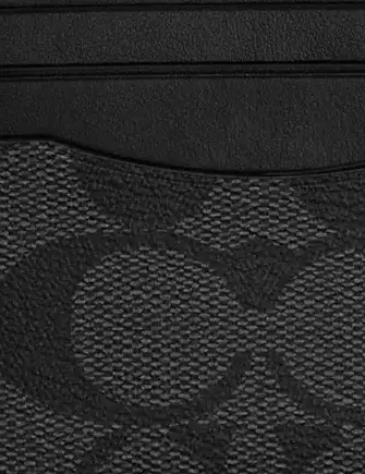 Coach Slim Id Card Case In Signature Canvas