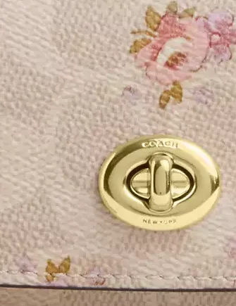 Coach Sunglass Case In Signature Canvas With Floral Print