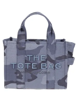 Compact Camouflage Jacquard Tote With Carrying Options