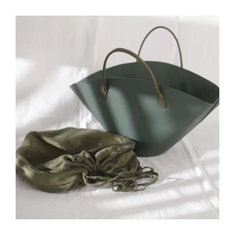 COOL Fashion Womens Leather Tote Handbag Green Womens Unique Shopper Bag Purse for Ladies