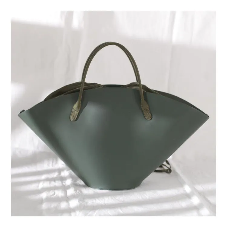 COOL Fashion Womens Leather Tote Handbag Green Womens Unique Shopper Bag Purse for Ladies