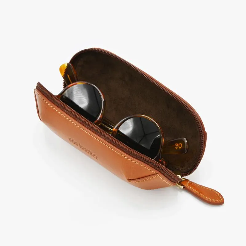 Cool Leather Mens Leather Cigarette Tobacco Pipe Case Zipper Tobacco Pipe Case for Men