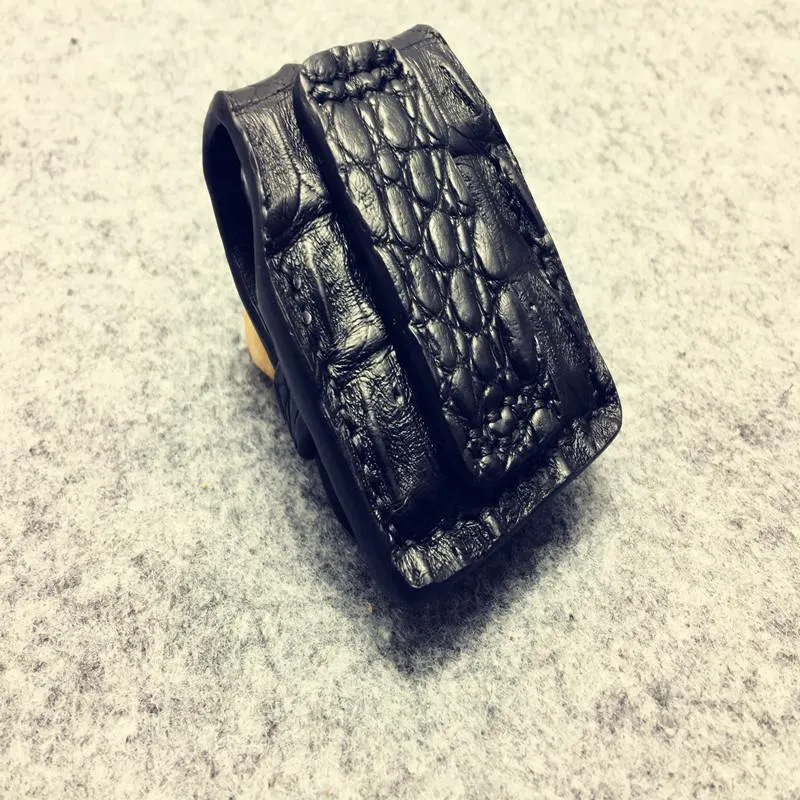 Cool Mens Crocodile Leather Snake Zippo Lighter Cases with Belt Loop Zippo lighter Holder with Belt clip