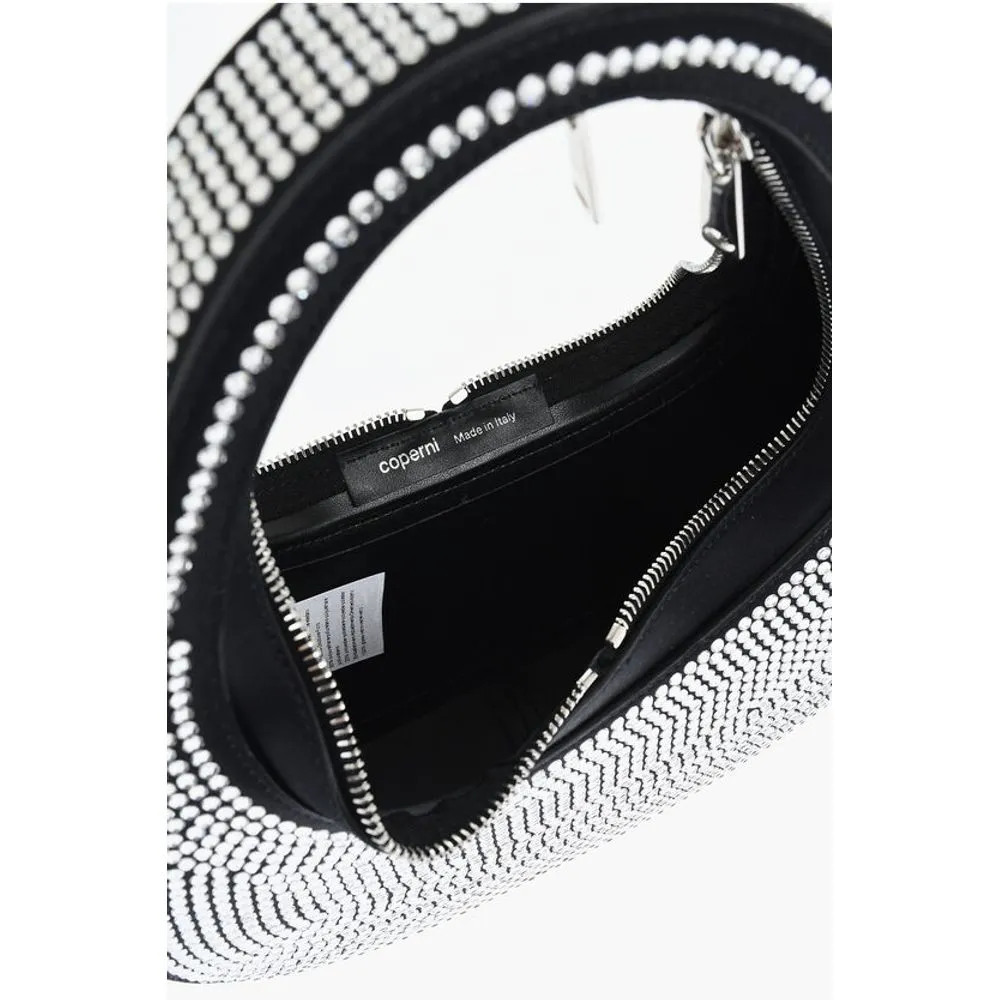 Coperni Satin Effect Baguette Bag with Rinestone Women's Applications