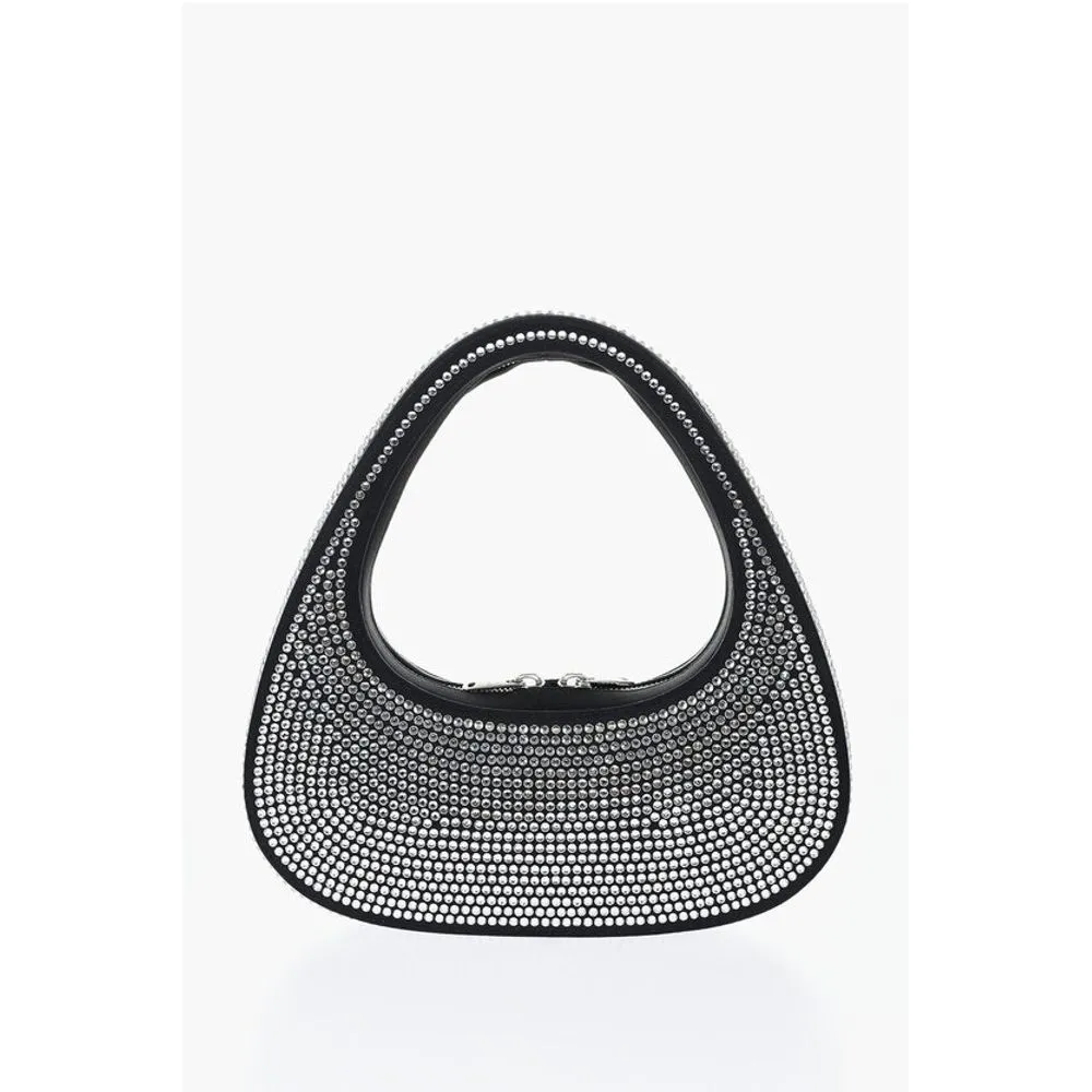 Coperni Satin Effect Baguette Bag with Rinestone Women's Applications