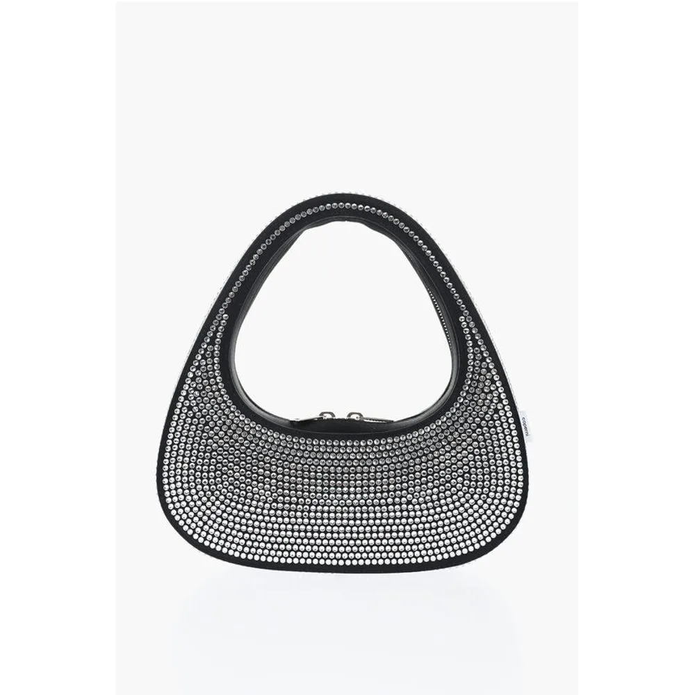 Coperni Satin Effect Baguette Bag with Rinestone Women's Applications