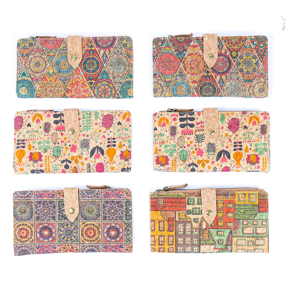 Cork Women's Wallets BAGD-233A-MIX-6??6units??