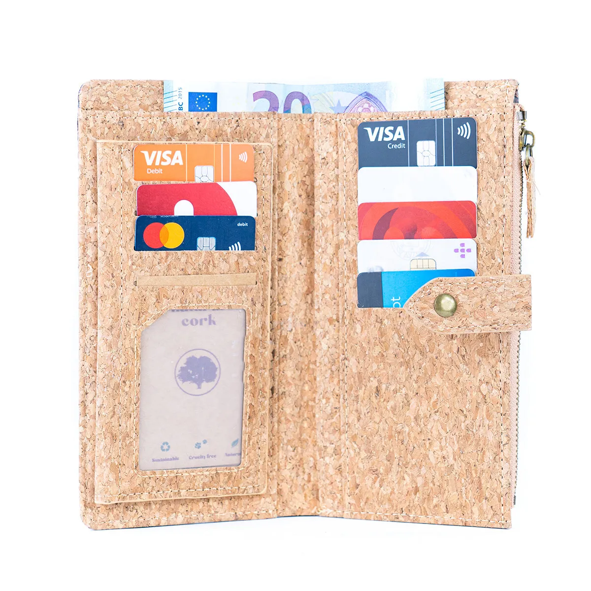 Cork Women's Wallets BAGD-233A-MIX-6??6units??