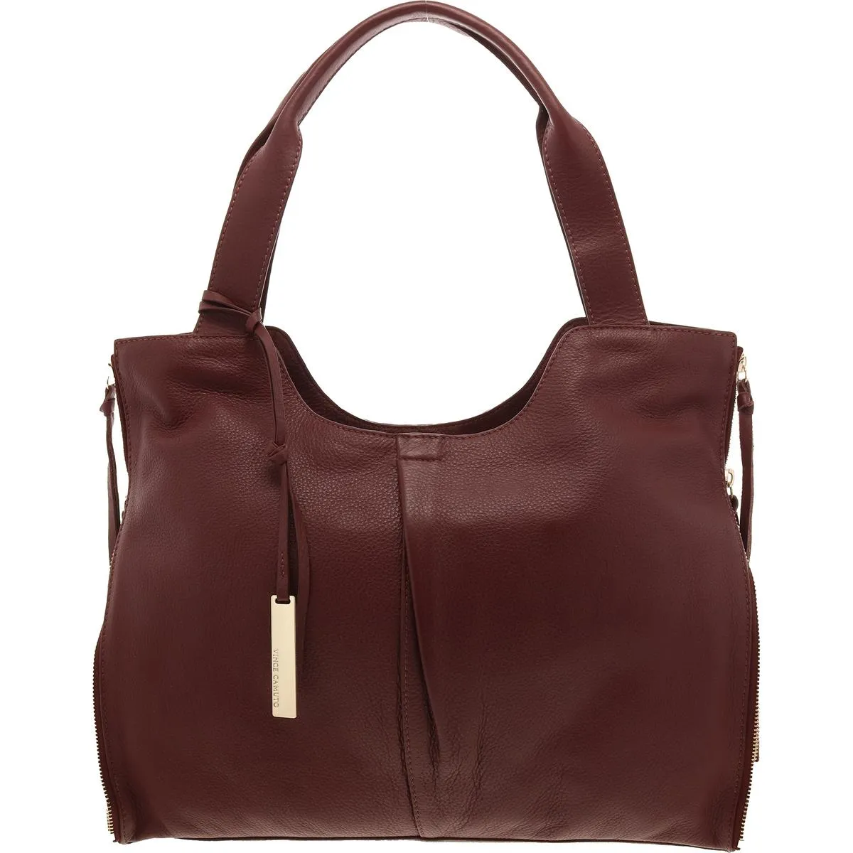 Corla Womens Pebbled Leather Tote Handbag